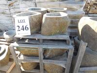 (27) ASST'D STONE BASINS/POTS/PLANTERS