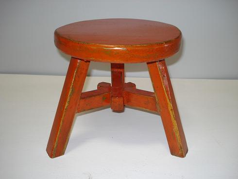 (250) SHORT ROUND STOOL (COST $2,250) (RAC111OR) (EACH STOOL COMES WITH UNIQUE DESIGN NO TWO ARE THE SAME)