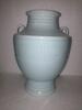 (6) WHITE EGG BLUE PORCELAIN VASE (COST $534) (RP1114)