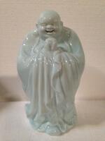 (5) WHITE EGG BLUE PORCELAIN BUDDHA (COST $670) (RP1112)