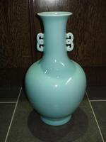 (4) WHITE EGG BLUE PORCELAIN VASE (COST $364) (RP1104)