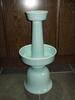 (4) WHITE EGG BLUE PORCELAIN WATER FOUNTAIN (COST $452) (RP1103)