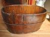 (100) ASST'D WOODEN OVAL BUCKETS (COST $2,300) (RA462) (EACH BUCKET COMES WITH UNIQUE DESIGN NO TWO ARE THE SAME)