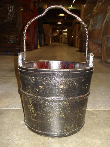 (98) WOODEN WATER BUCKETS (COST $2,254) (RAC029K) (EACH BUCKET COMES WITH UNIQUE DESIGN NO TWO ARE THE SAME)