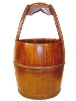 (160) WOODEN WATER BUCKETS (COST $3,200) (RA484) (EACH BUCKET COMES WITH UNIQUE DESIGN NO TWO ARE THE SAME)