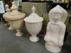 (LOT) ASST'D CERAMIC URNS AND ASST'D CERAMIC BUDDHAS - 2