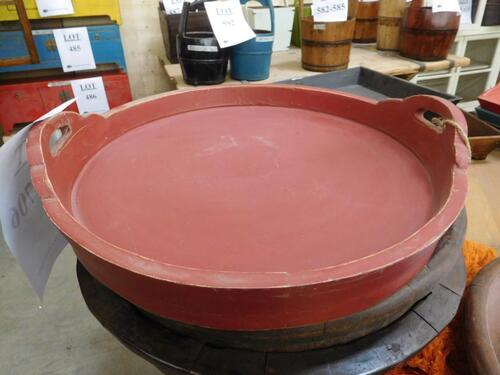 (108) LARGE ROUND TRAYS (COST $2,916) (RAC503R) (EACH TRAY COMES WITH UNIQUE DESIGN NO TWO ARE THE SAME)