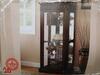 (10) CHERRY CURIO CABINETS (COST $1680) (90060C)