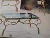 (9) ANTIQUE BRASS COFFEE TABLES, AND (6) END TABLES (COST $804) (7007, 7008)