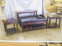 (12) 3-PIECE COFFEE TABLE SETS, COFFEE/2 END TABLE (COST $2136) (7137-(5688), 5688)