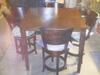 (7) PUB TABLE AND (12) 24" STOOLS (COST $783) (5702-211, 50912-24)