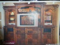 (3) ANTIQUE CHERRY ENTERTAINMENT CENTERS AND 1 INCOMPLETE SET (COST $2700) (202-900)