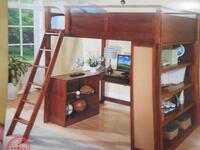 (13) CHERRY LOFT BEDS(COST $6396) (B3129)