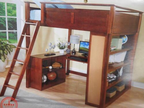 (13) CHERRY LOFT BEDS(COST $6396) (B3129)