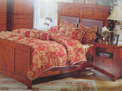 (19) MISSION CAL KING BEDS WITH (19) MISSION NIGHTSTANDS (COST $8132) (4972-052C)