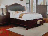 (26) CHERRY CAL KING BEDS WITH (26) NIGHTSTANDS, (26) DRESSERS AND (26) MIRRORS (COST $17,290) (8231-052)