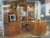 (8) ANTIQUE HAZELNUT WITH DISTRESS FINISH DESK SETS, AND (1) INCOMPLETE DESK SET (COST $9376) (299-400)