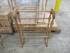 (59) OAK TWIST HAT RACK AND (14) TOWEL RACKS (COST $1185) (308KL, 614KL ) - 2