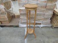 (163) OAK BARLEY TWIST STANDS LIGHT (COST $2610) (615KL)