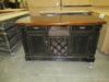 (2) BLACK PORTABLE KITCHEN ISLANDS