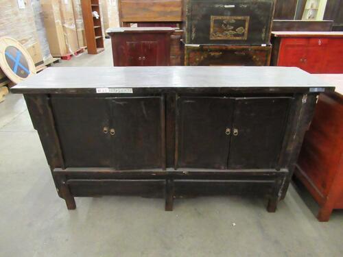 15 PCS. ASST'D RUSTIC FURNITURE, SIDEBOARDS, CHESTS, END TABLES, CREDENZA AND STORAGE CABINETS