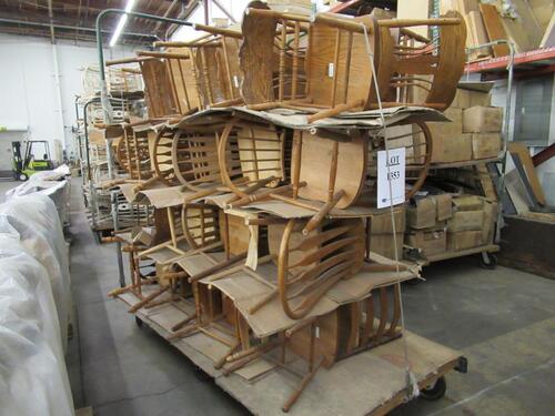 (32) ASST'D WOOD CHAIRS CARTS INCLUDED