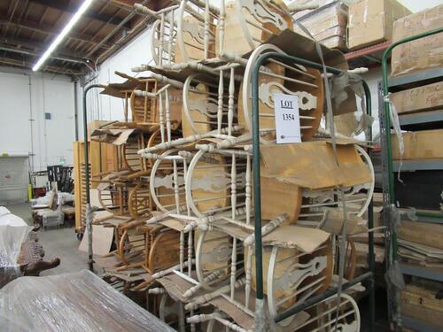 (42) ASST'D WOOD CHAIRS CARTS INCLUDED