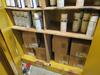 (LOT) ASST'D MOHAWK SPRAY PAINT, LACQUER, AB GLUE, SAND PAPER, STEEL WOOL, AND 4 ASST'D SAFETY CABINETS - 5