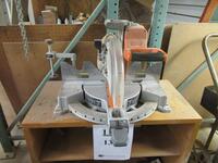 (LOT) (1) RIDGID R4112 12" CIRCULAR SAW, (1) MAKITA 2703 10" TABLE SAW, (1) CENTRAL MACHINERY 6" BELT & 9" DISC SANDER, (1) TRADE MARK NSD-340 DRILL PRESS AND (1) WELDING CART WITH TWO TANKS AND NO TORCH