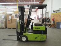 CLARK ELECTRIC FORKLIFT 2475 POUND CAPACITY MODEL TM15S (NO. 1) WITH CHARGER