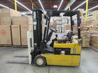 YALE 3000 POUND CAPACITY FORKLIFT MODEL ERP030TGN36SE078 (NO. 5) WITH CHARGER (DELAYED PICK-UP 12-15-18)