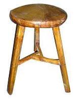 (65) WOODEN ROUND STOOLS (COST $2,340) (RA172) (EACH STOOL COMES WITH UNIQUE DESIGN NO TWO ARE THE SAME)