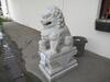 SET OF 2 CONCRETE GUARDIAN LIONS / FOO DOGS 23.5" X 60" X 33" - 7