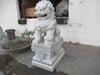 SET OF 2 CONCRETE GUARDIAN LIONS / FOO DOGS 23.5" X 60" X 33" - 10