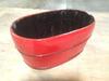 (130) WOODEN OVAL BUCKET (COST $3120) RAC462-R