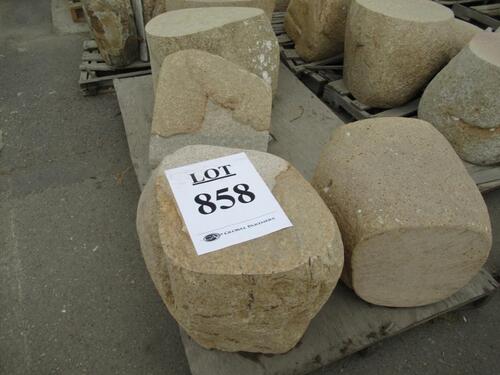 (27) STONE STOOLS