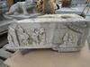 CHINESE CARVED STONE MURAL WITH CARVED BASE 55.5" X 67" X 3"(BROKEN) - 5