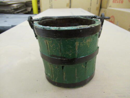 (174) WOODEN ROUND BUCKET (COST $4002) RAC322-G