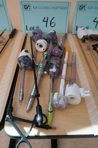 LOT OF MISC ENDOSCOPIC INSTRUMENTS, 10 PIECES, HAMILTON, 3RD FLOOR, RM216