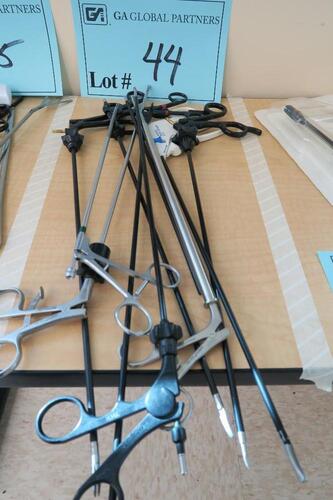 LOT OF MISC ENDOSCOPIC INSTRUMENTS, 10 PIECES, HAMILTON, 3RD FLOOR, RM216