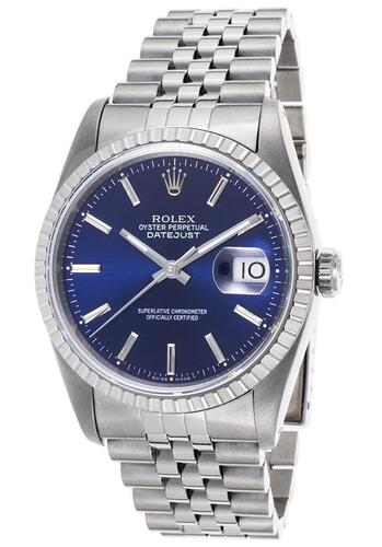 Rolex Men's Pre-Owned Automatic Stainless Steel Blue Dial - ROLEX-16220-4-PO - Previosly Owned, With Box, No Papers