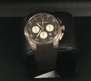 PORSCHE DESIGN P6620 M11 WATCH, 100M WATER RESISTANT, DARK BROWN RUBBER STRAP, S/N 256-038Condition: NewBox: With BoxPapers: Manual Included