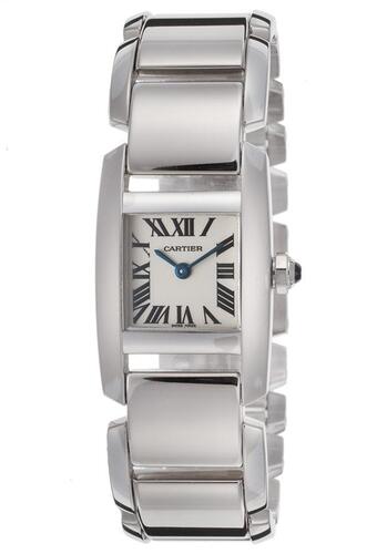 Cartier Women's Tankissime 18K White Gold Silver-Tone Dial 18K White Gold Case - CARTIER-W650059H-SD - New, With Box, Manual Included