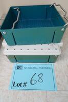 LOT OF 2 STERILIZING/DISINFECTING TRAYS, HAMILTON, 3RD FLOOR, RM216