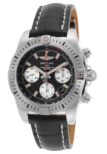 Breitling Men's Chronomat 41 Airborne Auto Chrono Ltd. Ed. Black Crocodile SS - BREITLING-AB01442J-BD26LS - New, With Box, Manual and Papers Included
