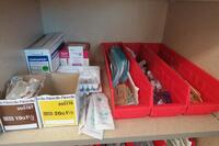 CONTENTS OF SHELF, MISC SURGICAL SUTURES, MISC NEEDLES, MISC AMPULES, HAMILTON, 3RD FLOOR, RM216