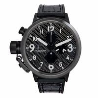 U-Boat Men's Flightdeck Auto Chron Black Alligator & Rubber Silver-Tone Hand - UBOAT-7118 - New, With Box, Manual Included