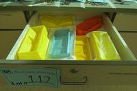 CONTENTS OF DRAWER, MISC PLASTIC TRAYS, HAMILTON, 3RD FLOOR, RM216