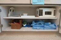 CONTENTS OF CABINET, MISC SIMULAB ITEMS, LINENS, HAMILTON, 3RD FLOOR, RM216