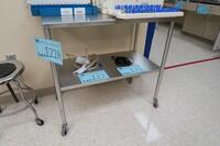 2 X 3 STAINLESS STEEL ROLLING TABLE, HAMILTON, 3RD FLOOR, RM216